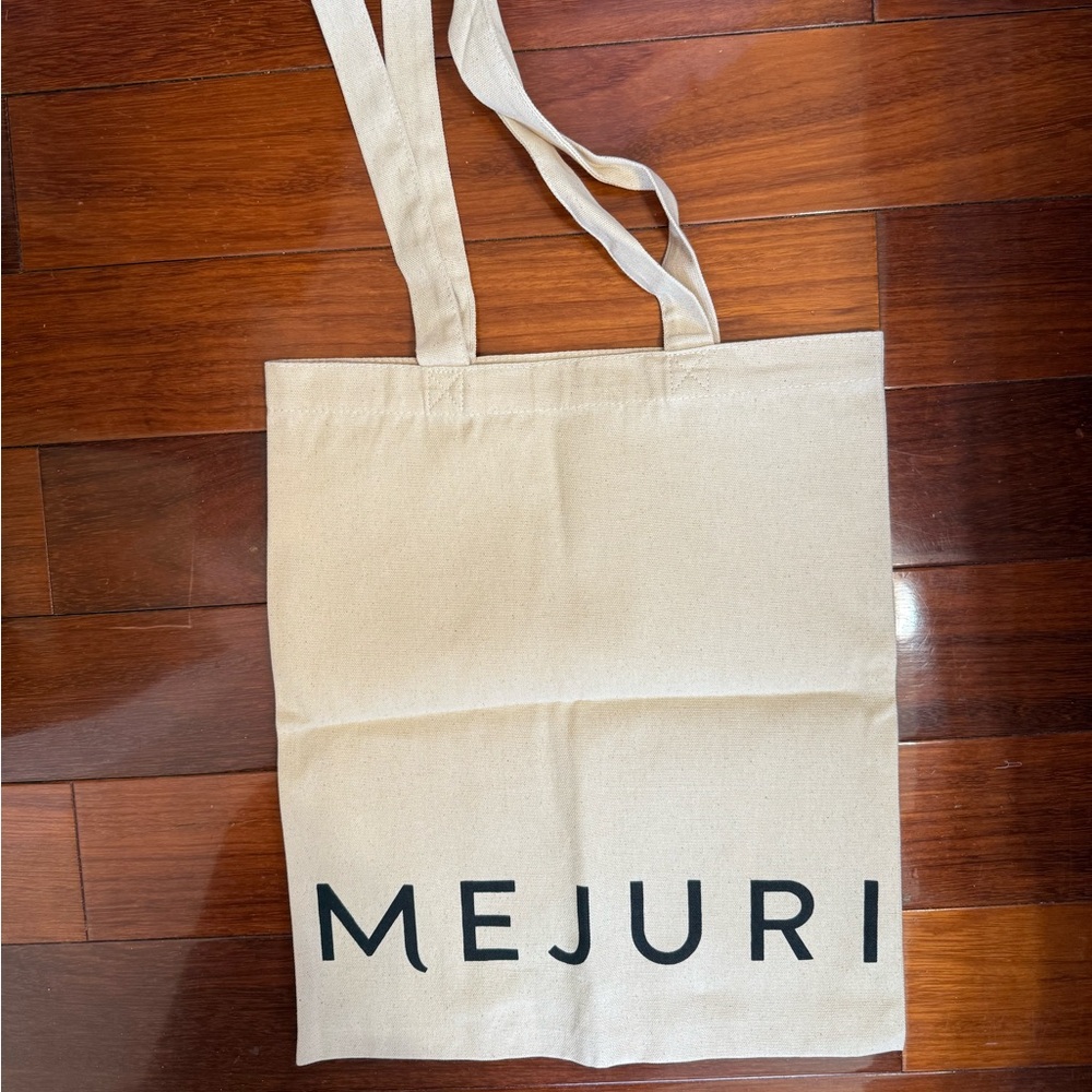 Mejuri Cream Canvas Tote (Brand New)